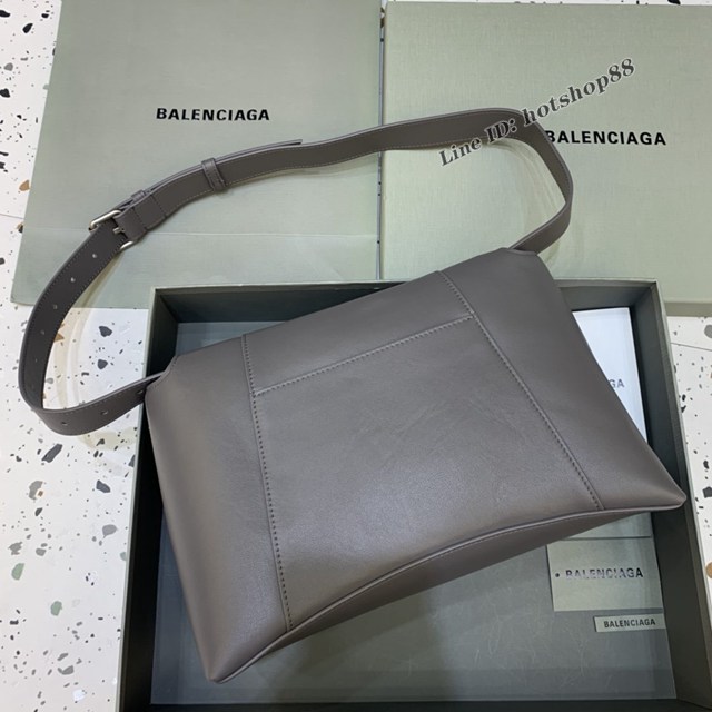 Balenciaga巴黎世家專櫃爆款超大號平紋深灰Hourglass沙漏包 fyj1826